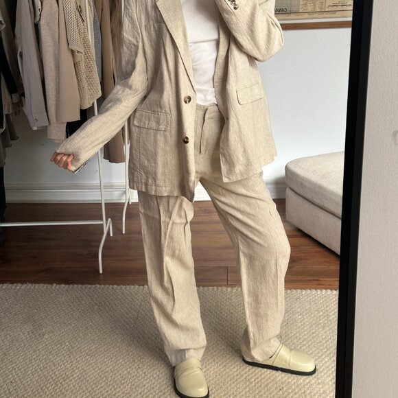 NWT Frank And Oak Linen Blazer - Picture 5 of 5